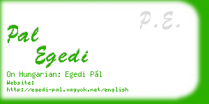 pal egedi business card